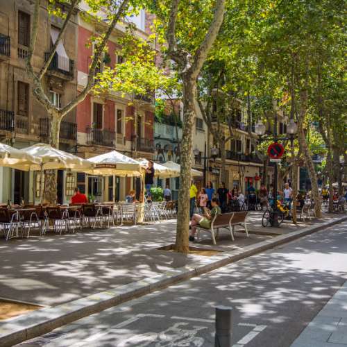 Rambla del Poblenou en Barcelona