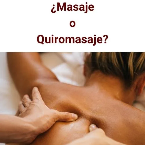 Diferencia entre masaje y quiromasaje Diferencia entre masaje y quiromasaje